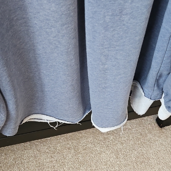 POL Mixed Media Shacket in Blue and Grey - Picture 6 of 8